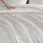 Illusion Ivory Duvet Cover Set