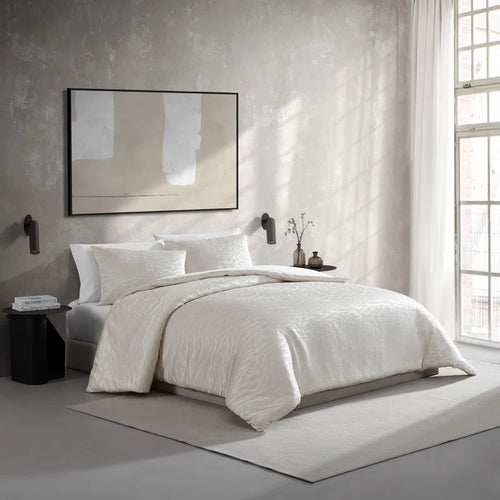 Illusion Ivory Duvet Cover Set
