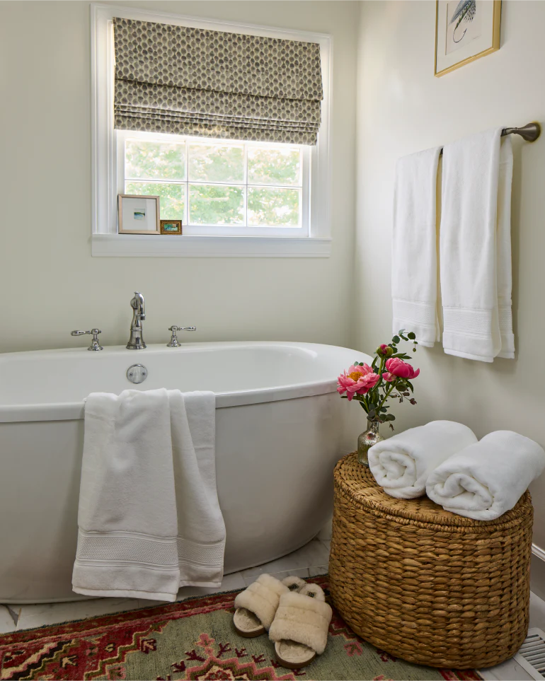 Cotton Bath Bundle product flat lay – heirloom quality towels, ethically made in South Carolina