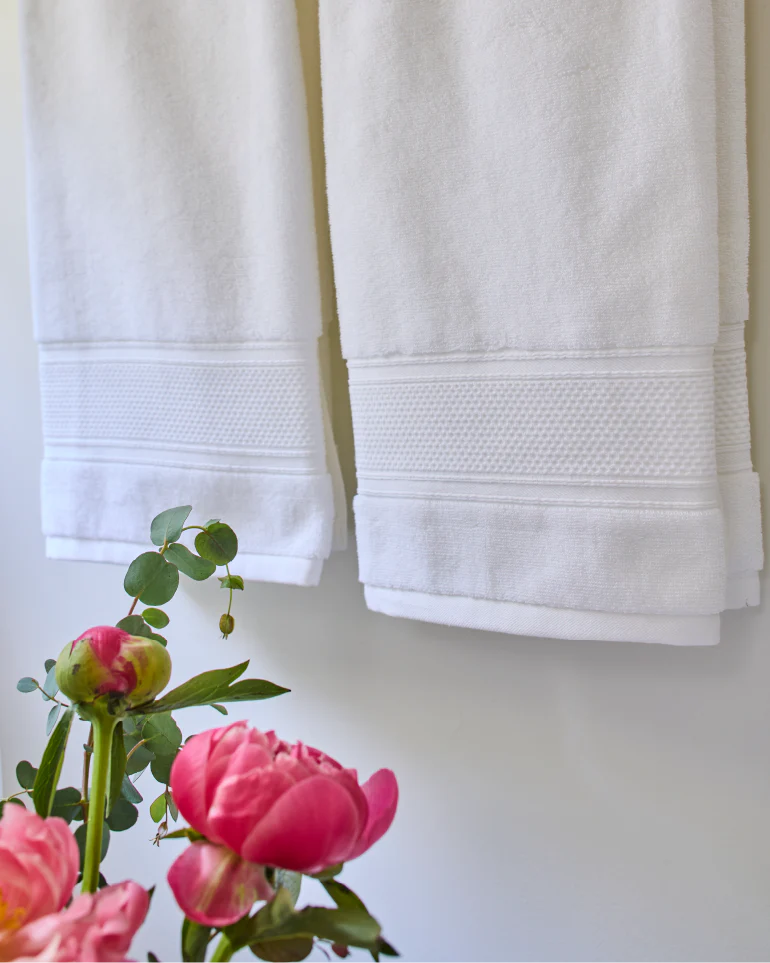 6-piece Cotton Bath Bundle set – two-ply absorbent towels, Made in USA, Casa Marella