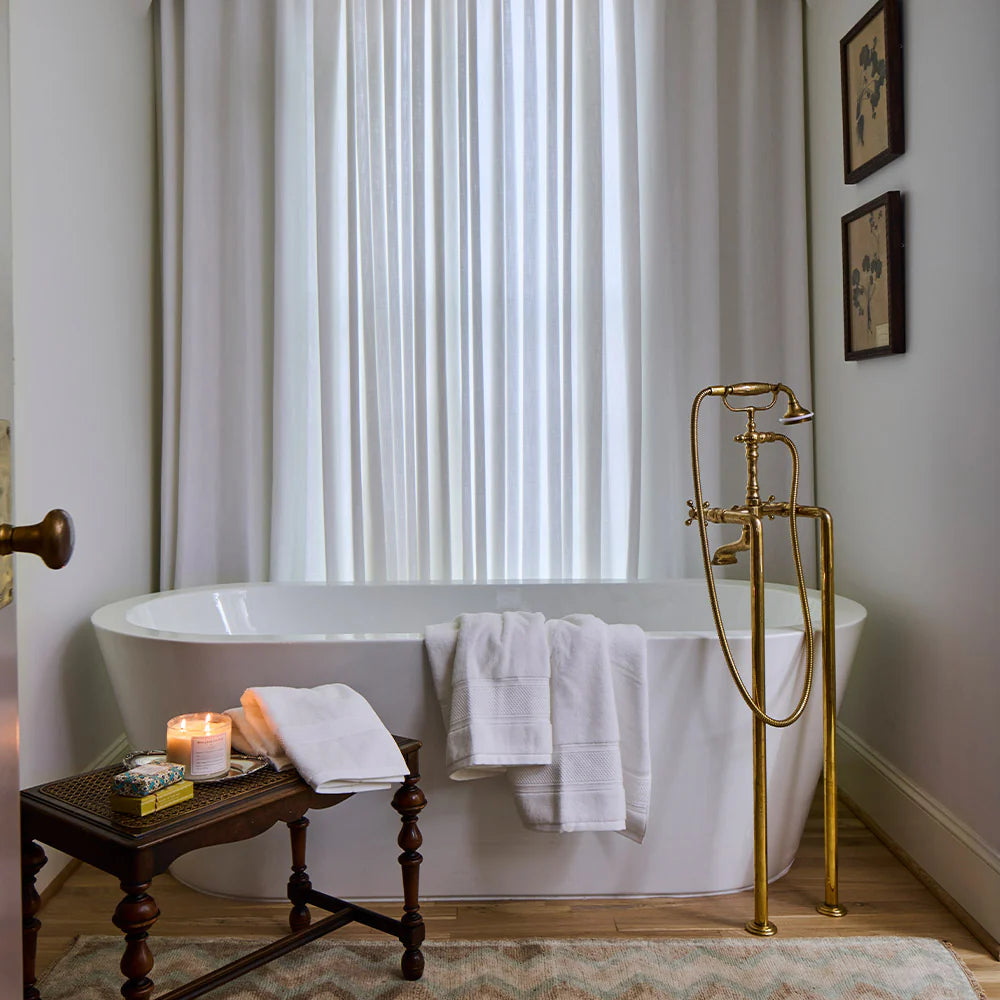 Classic Cotton Bath Bundle lifestyle – Red Land Cotton towels, 100% Alabama cotton, Casa Marella