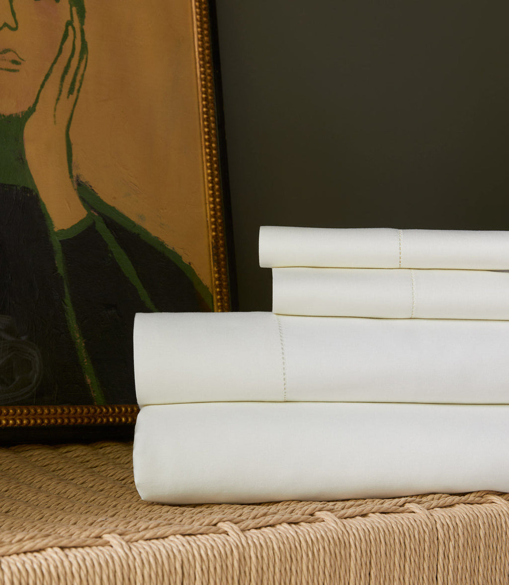 Clara Sateen Sheet Set | 100% Long-Staple Cotton | Peacock Alley for Casa Marella
