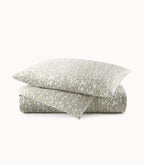 Fern Percale Duvet Cover and Sham in Olive – 100% Long-Staple Cotton | Casa Marella