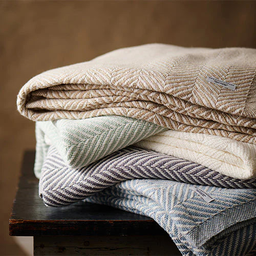 Homewood Heritage Throw detail texture – 100% Alabama-grown cotton, heirloom quality