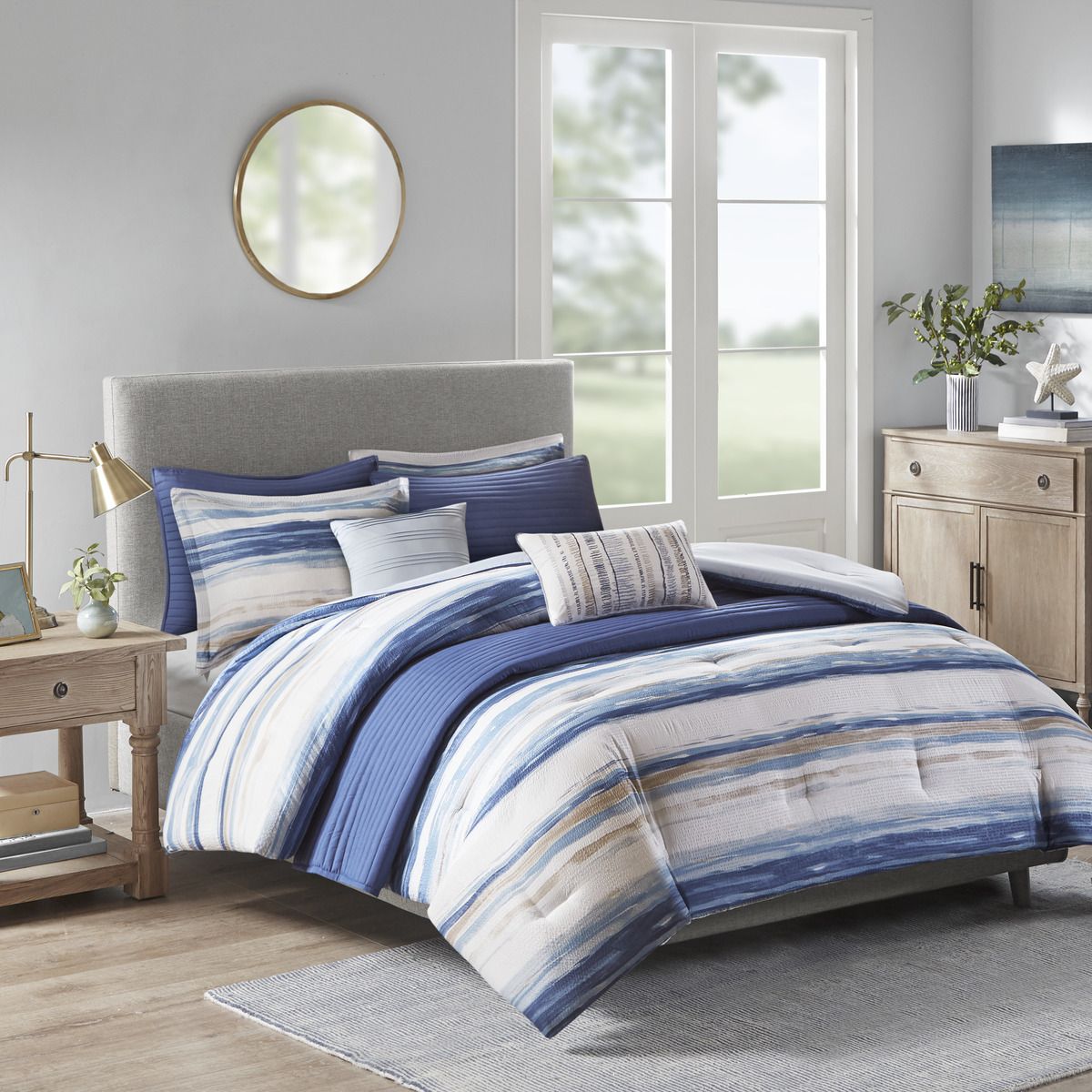 Marina Azure Coastal Comforter Set