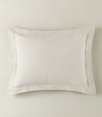 Montauk Matelassé Sham in Pearl – luxury pillow sham – Peacock Alley for Casa Marella