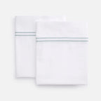 Ella Embroidered Pillowcase detail – artisanal embroidery, 100% Alabama cotton