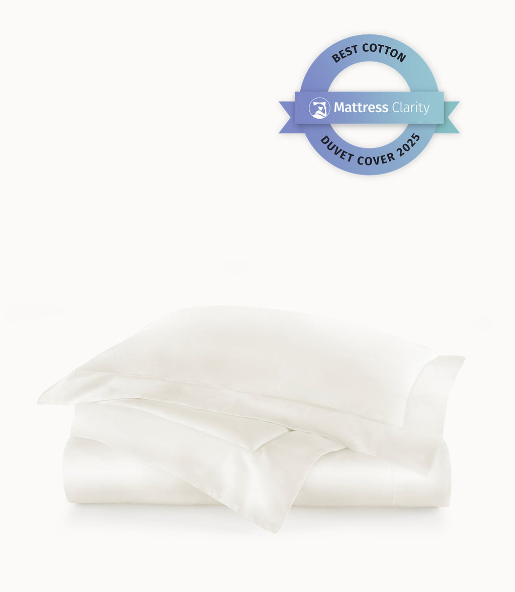 Soprano Sateen Duvet Cover | 100% Long-Staple Cotton | Peacock Alley for Casa Marella
