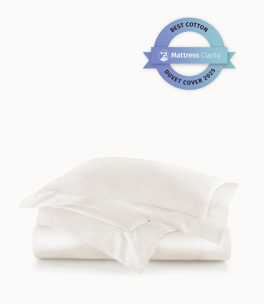 Soprano Sateen Duvet Cover | 100% Long-Staple Cotton | Peacock Alley for Casa Marella