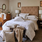 Ella Embroidered Pillowcase Set product shot – 140 TC percale, Alabama-grown cotton