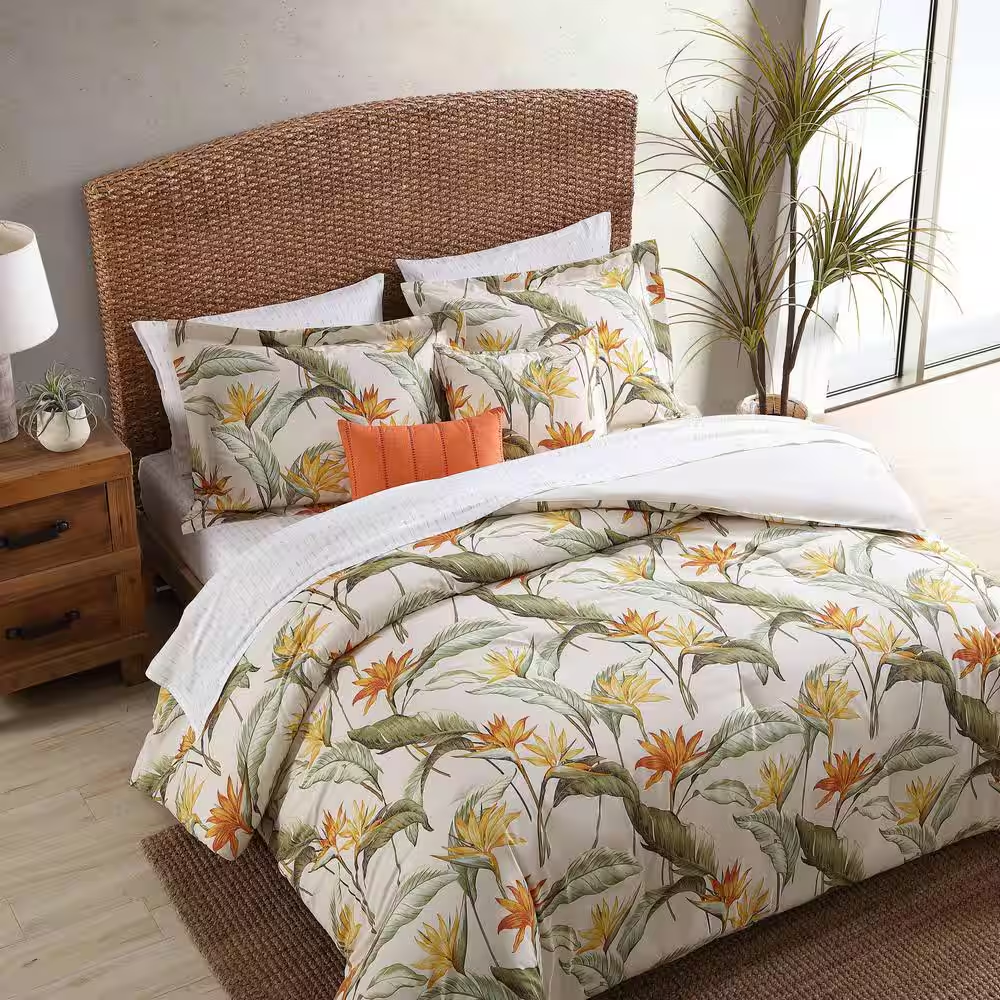 Villa Botanica Cotton Comforter Set – King | 5 Piece