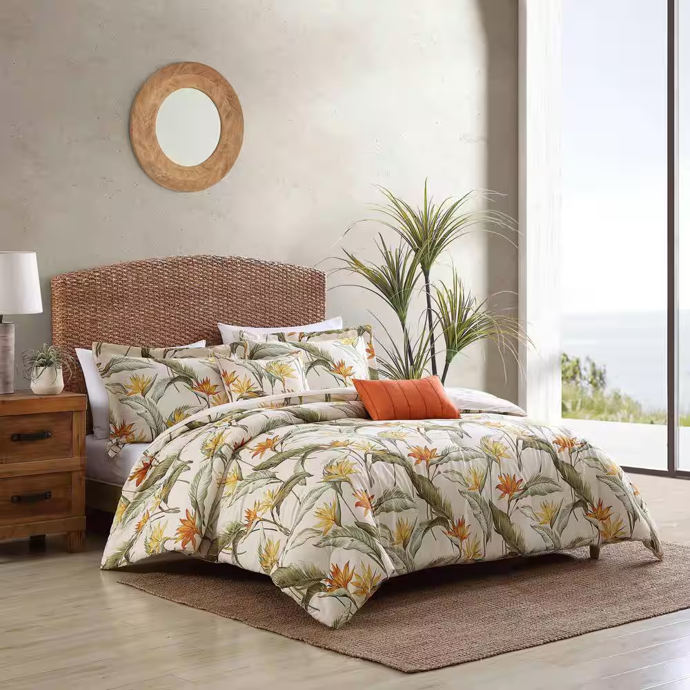 Villa Botanica Cotton Comforter Set – King | 5 Piece
