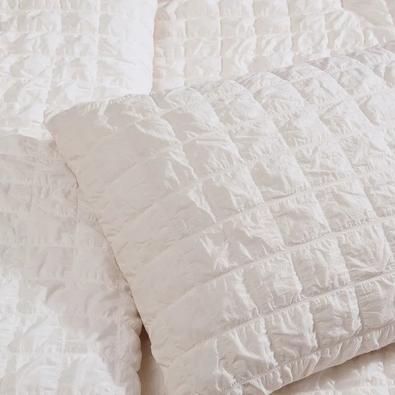 Valenza Queen Comforter - Neutral Bedding Styled on Bed