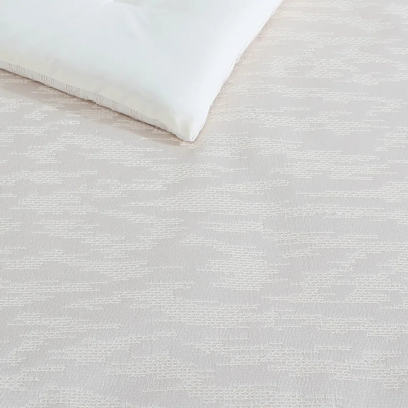 Illusion Ivory Duvet Cover Set