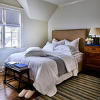 Highlands Blanket product shot – soft white colorway, sustainable home, Casa Marella
