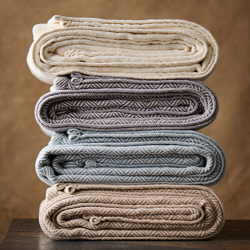 Highlands Cotton Blanket | 100% American Cotton | Red Land Cotton for Casa Marella